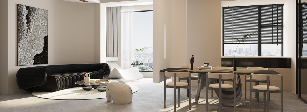 頂琇國際城·星耀,奶油極簡風