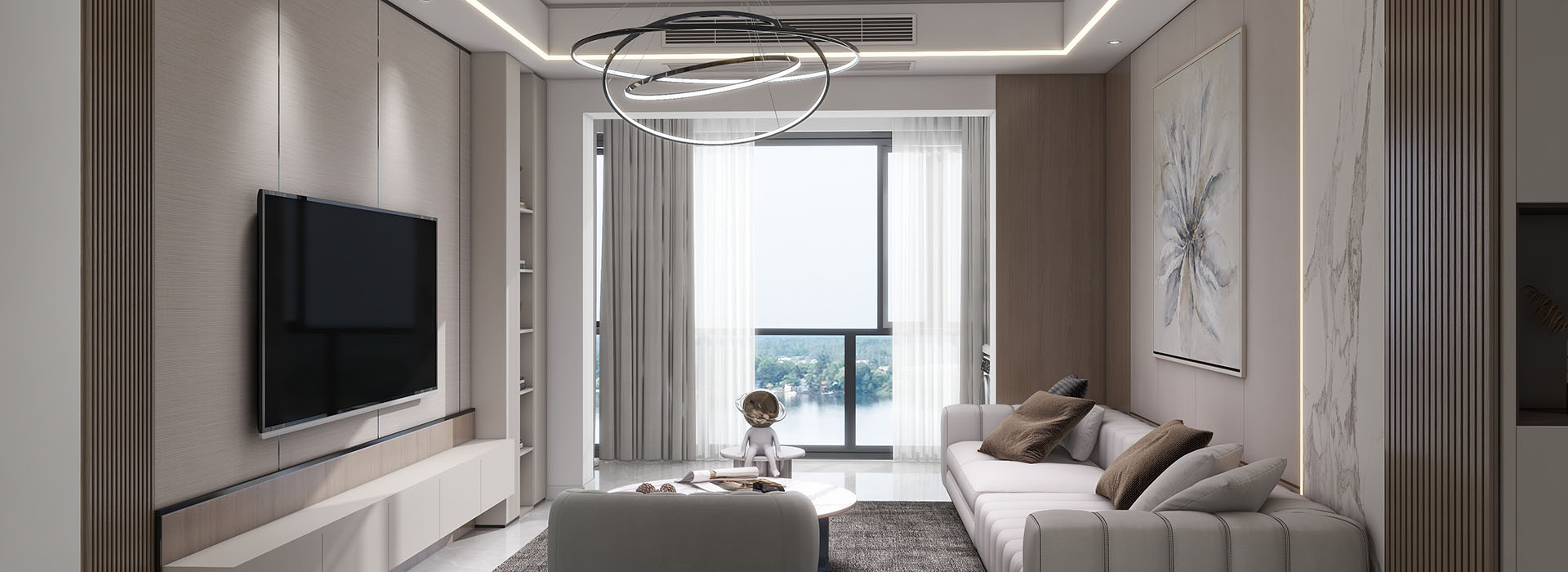 融創(chuàng)玖璽臺130㎡現代都市風