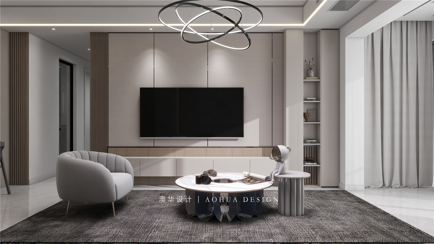 融創(chuàng)玖璽臺130㎡現代都市風