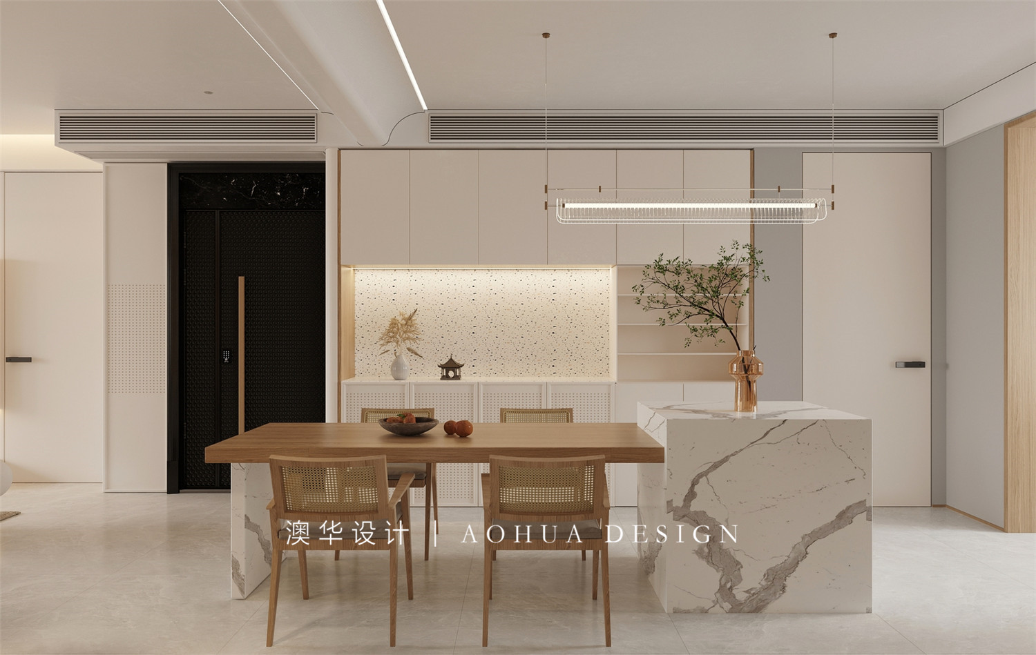 王家灣中央生活區126㎡奶油風