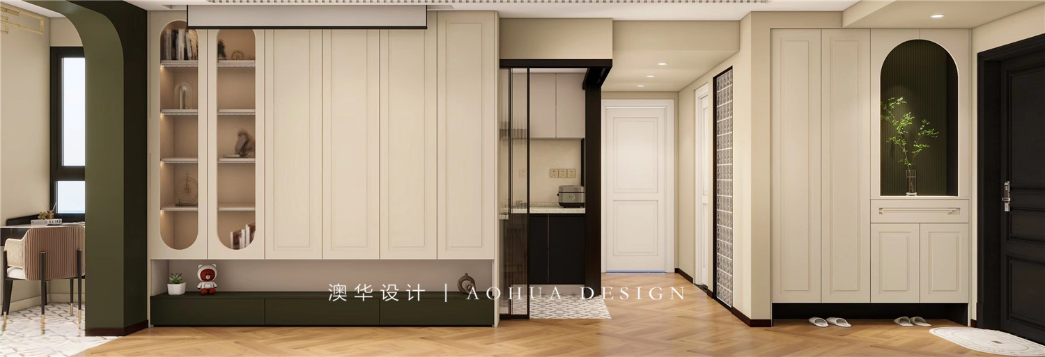 金域藍灣78㎡中古風