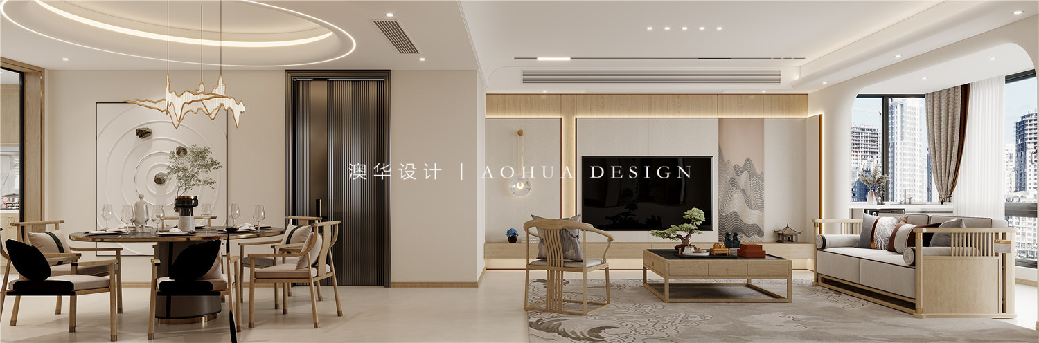 公園里學府220㎡新中式