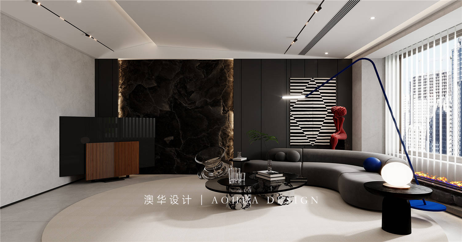 廣電蘭亭瓏府260㎡暗黑后現代