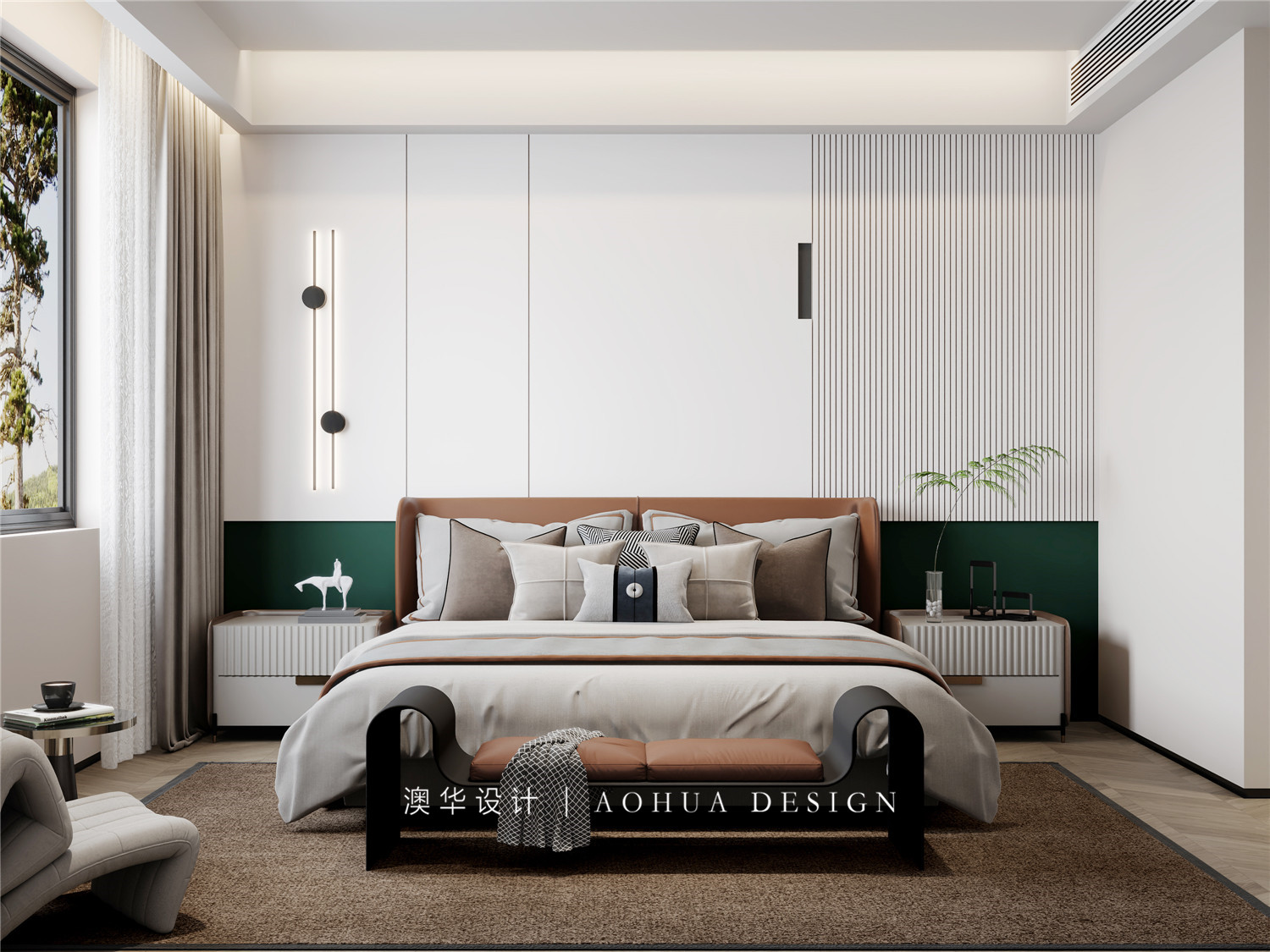 鵬湖灣十二墅145㎡現代中式