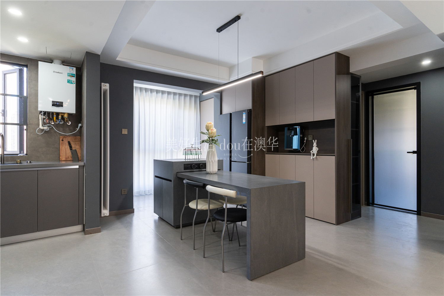 牧嶺易城158㎡現代風,武漢裝修設計