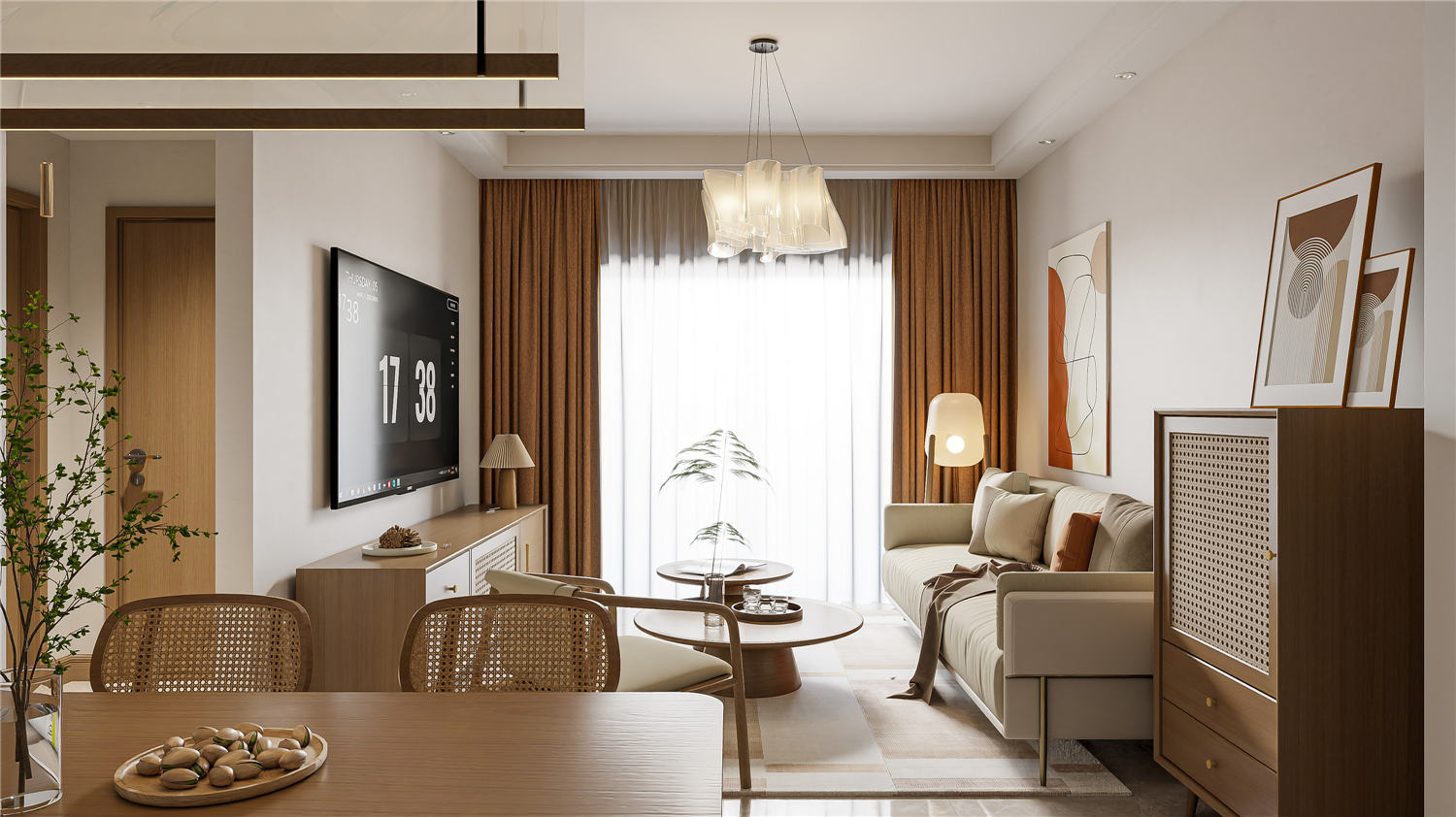 華僑城紅坊99㎡,武漢室內(nèi)裝修,武漢裝修設(shè)計