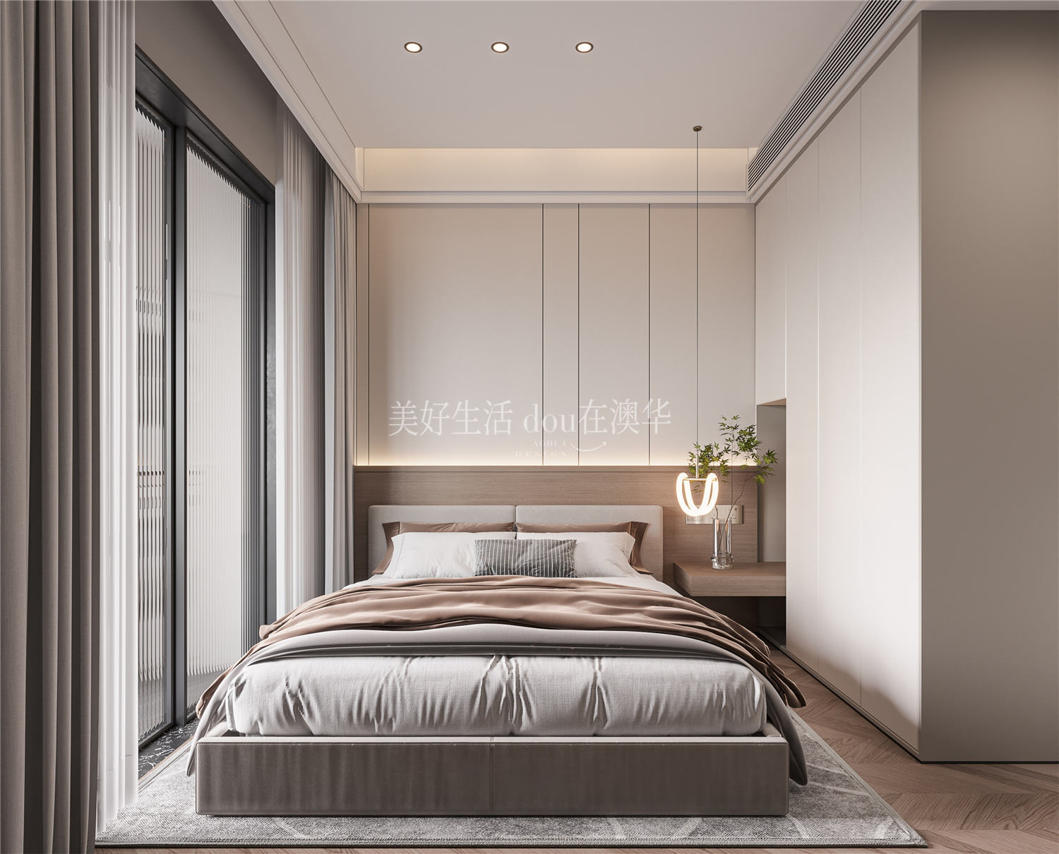 月亮灣130㎡,月亮灣裝修效果圖,武漢裝修設計