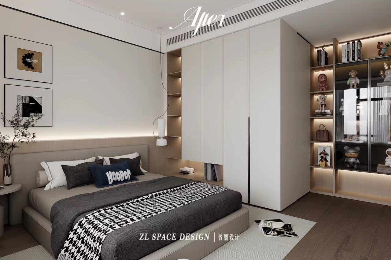 沙湖中心裝修效果圖,武漢裝修設計,現代極簡