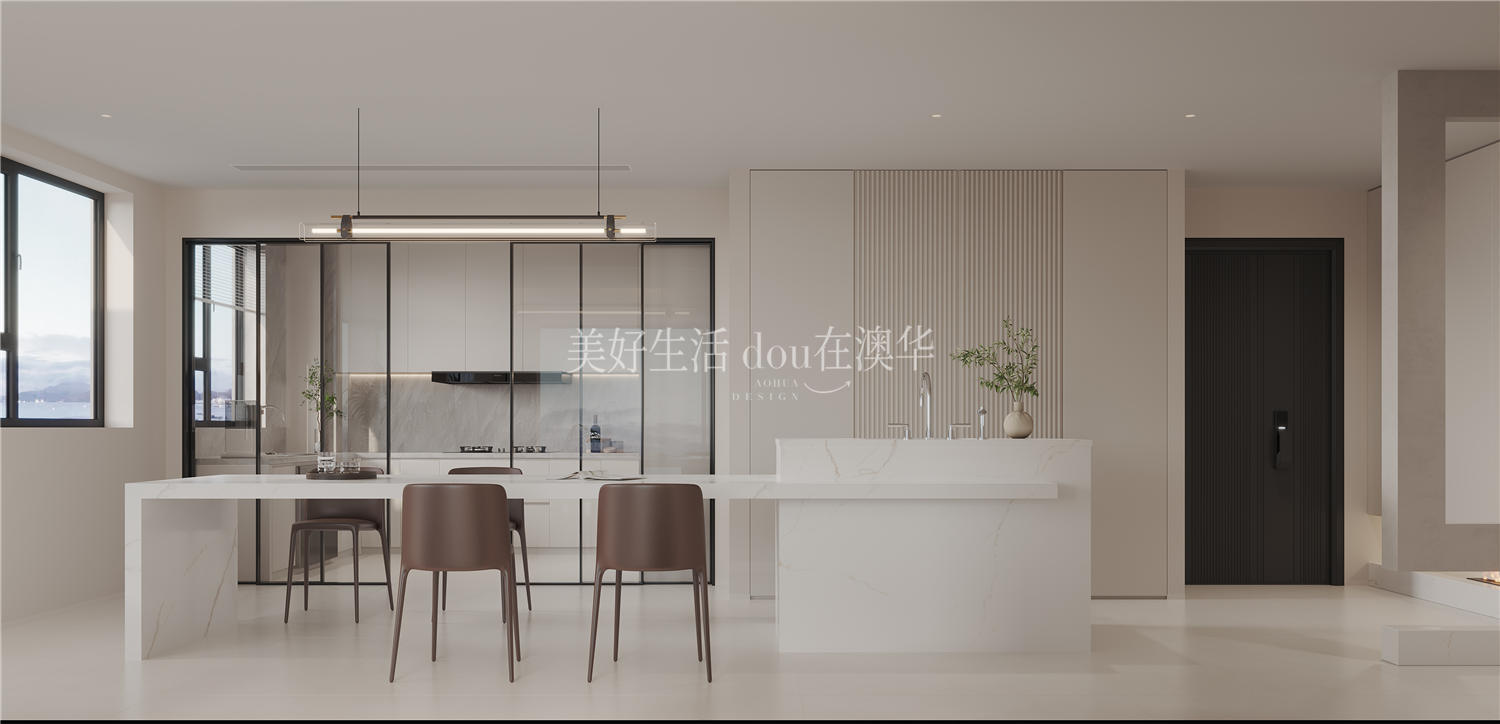 城投聯投譽江南裝修效果圖,現代極簡,武漢裝修設計