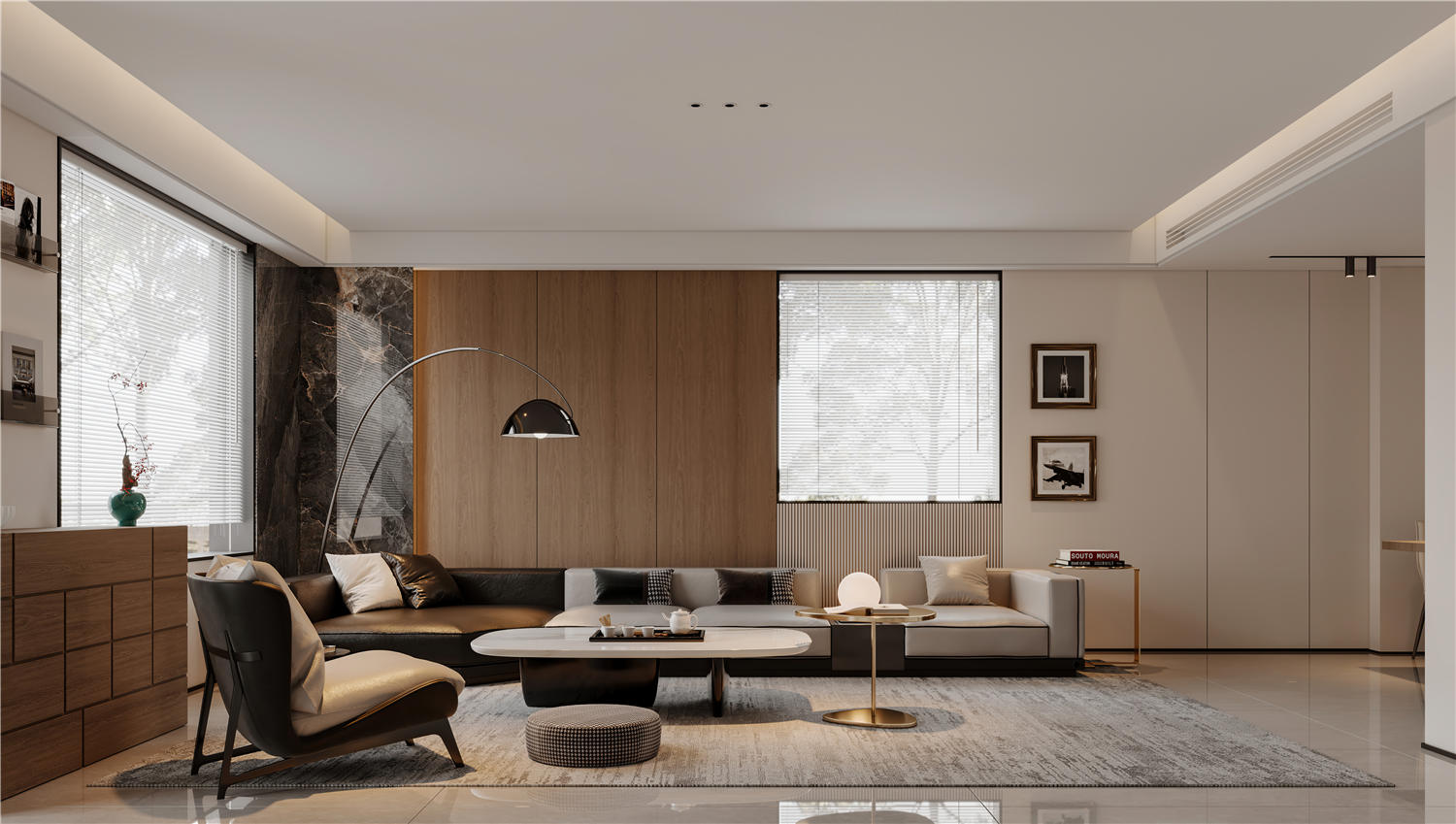 華僑城歡樂天際裝修效果圖,意式極簡,武漢室內(nèi)設(shè)計