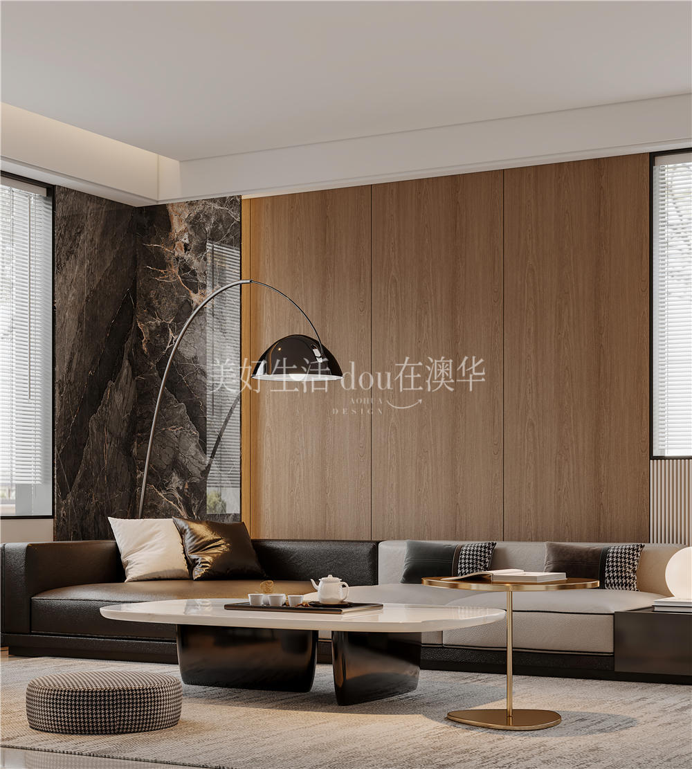 華僑城歡樂天際裝修效果圖,意式極簡,武漢室內(nèi)設(shè)計