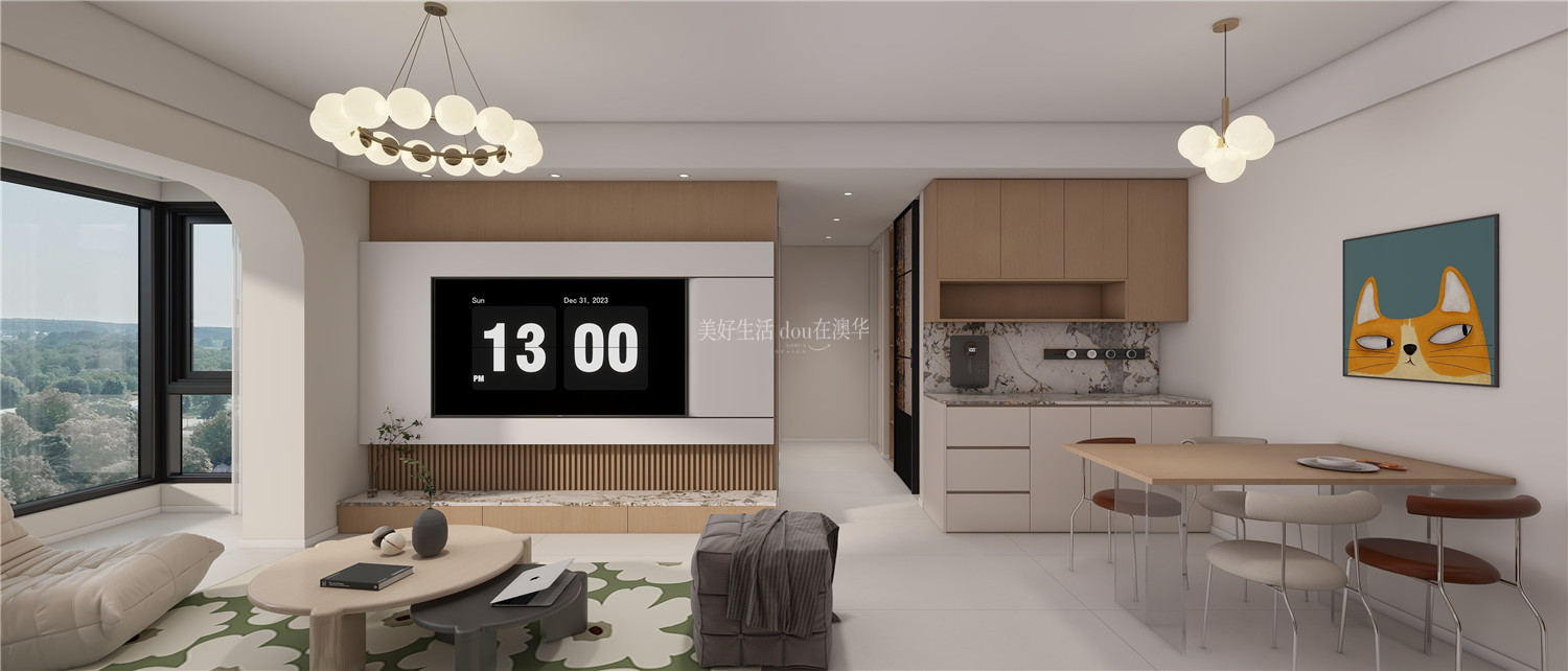 現代奶油,武漢裝修設計