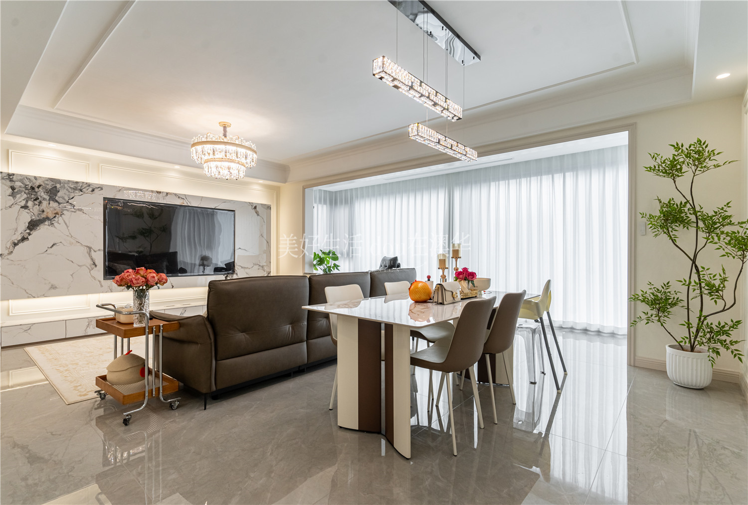 城投聯投譽江南裝修,法式輕奢,武漢裝修設計