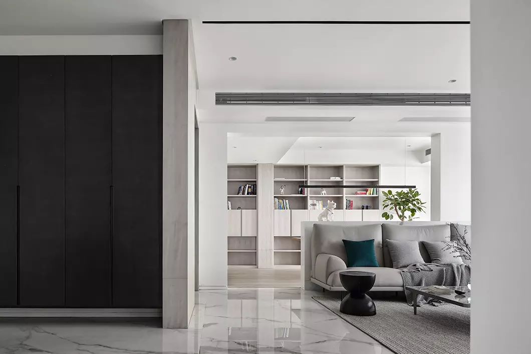 現代簡約黑白灰,武漢裝修設計