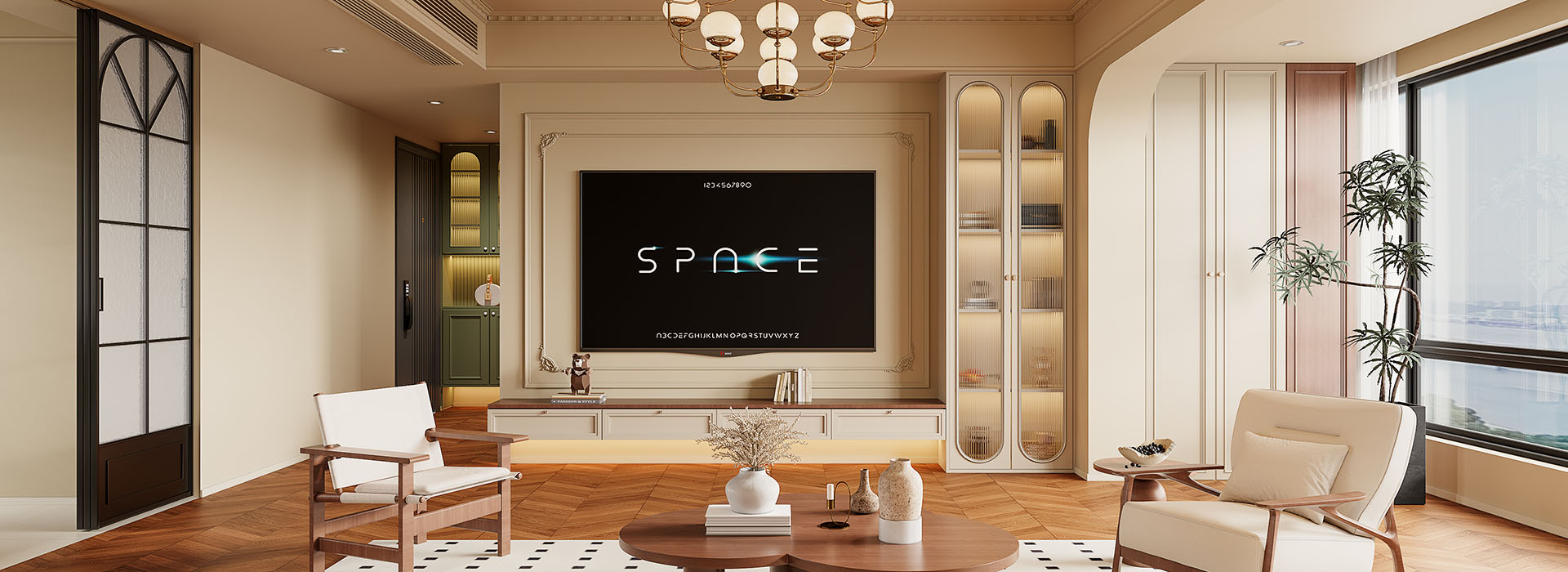 華發公園首府裝修,法式中古