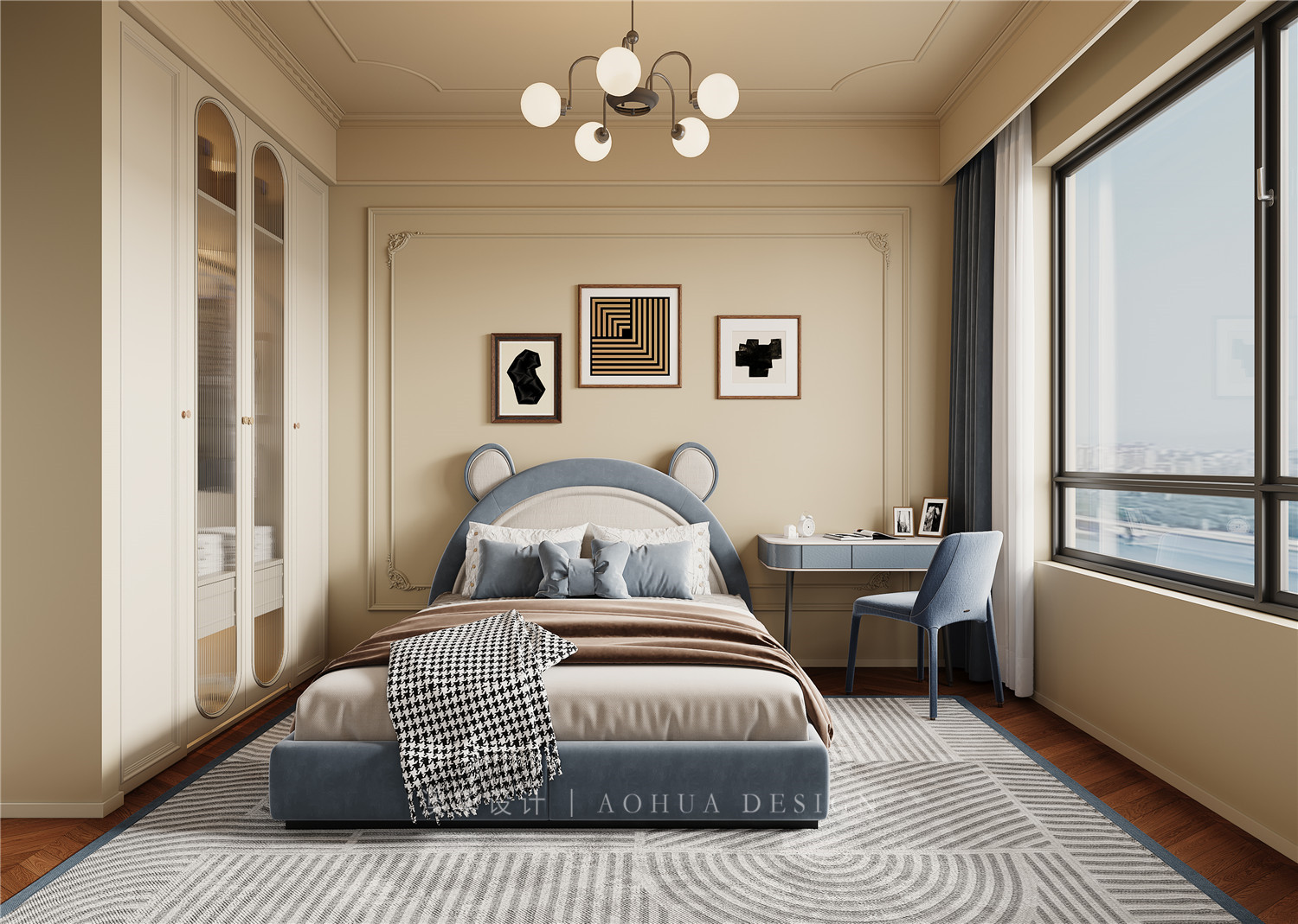 華發公園首府裝修,法式中古