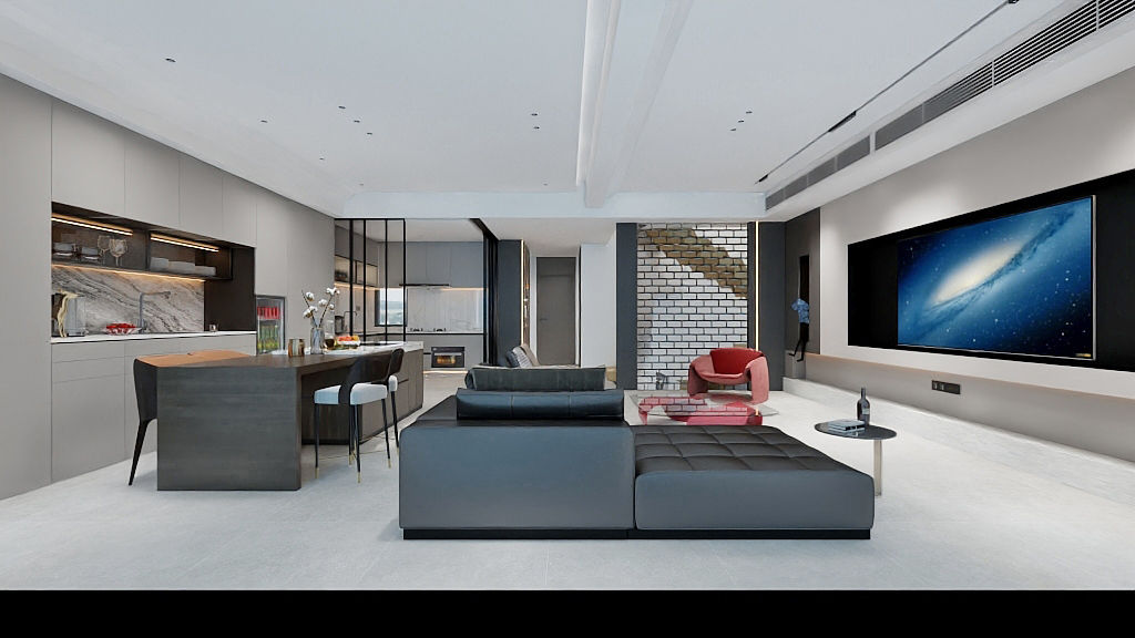 光谷世界城瑜樾東方裝修,現(xiàn)代風(fēng)