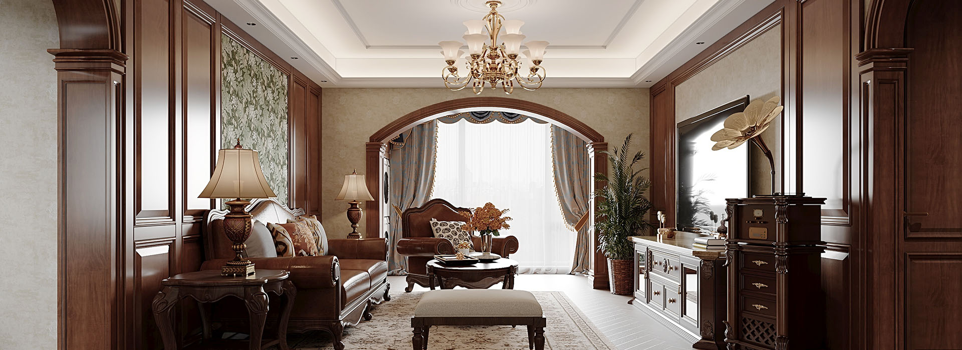 金地圣愛米倫裝修,美式復古