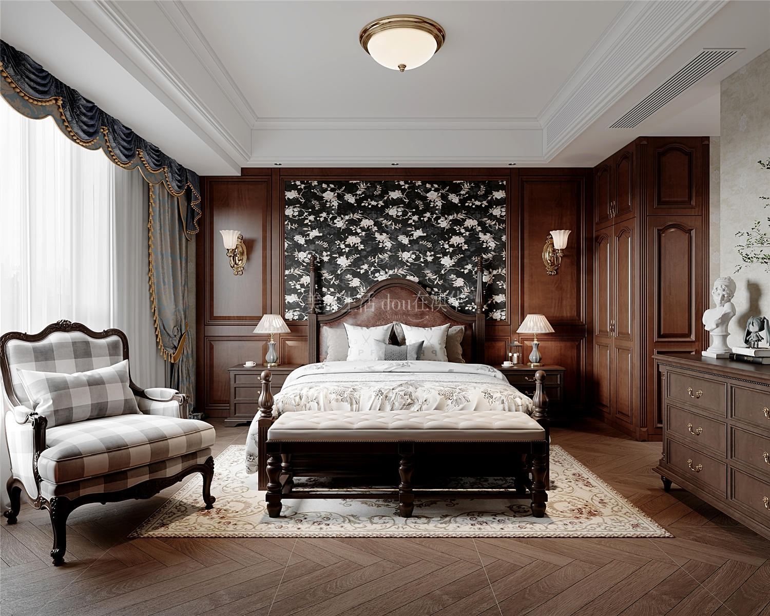 金地圣愛米倫裝修,美式復古