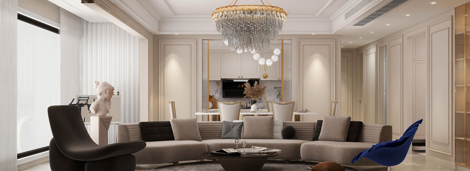 城投聯(lián)投譽(yù)江南裝修,法式輕奢