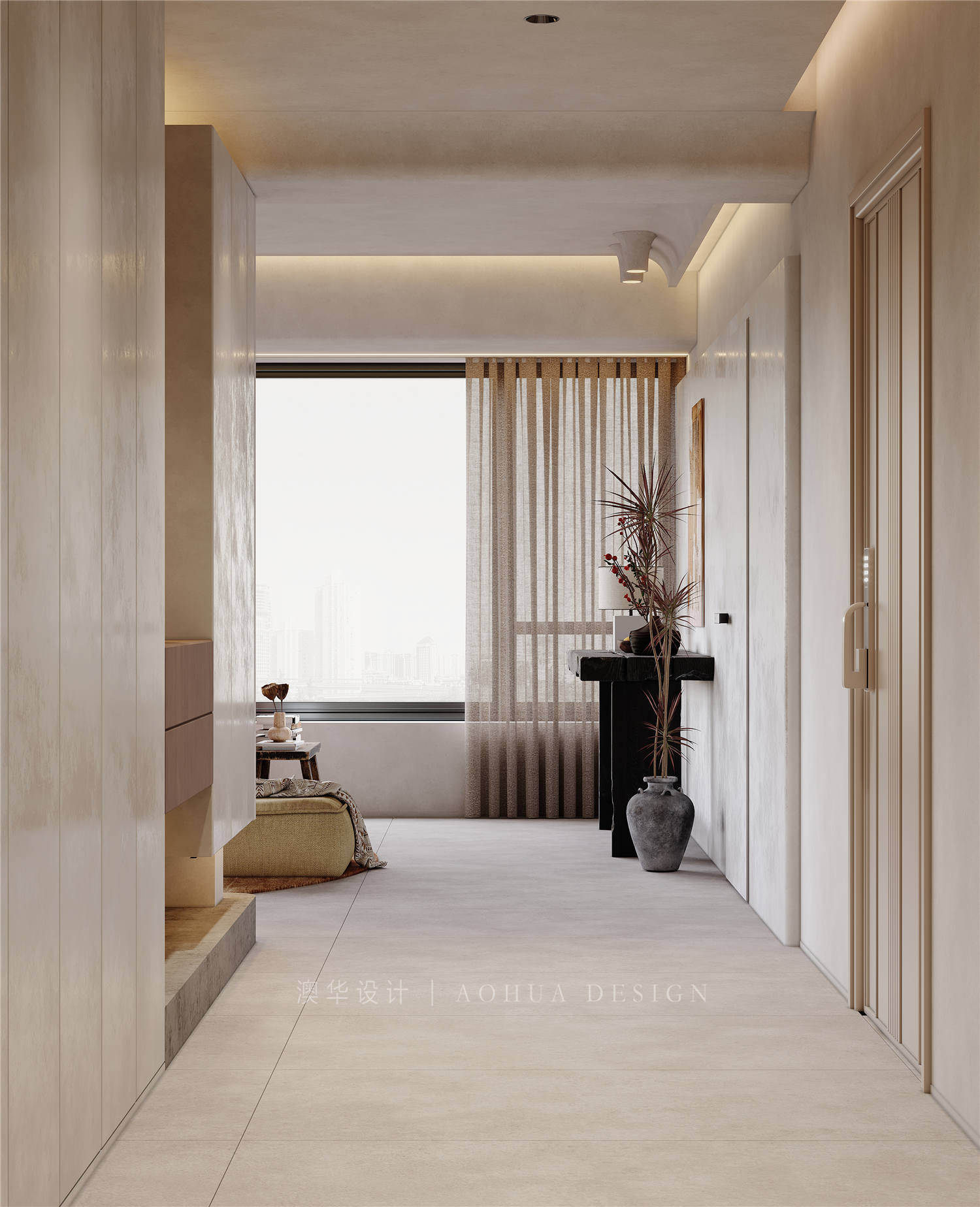 華僑城紅坊裝修,侘寂風