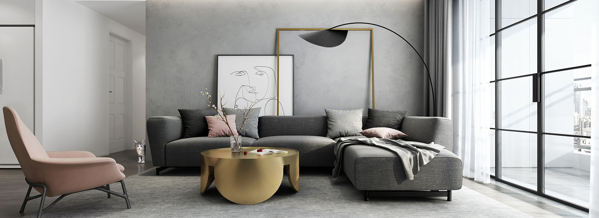 大華公園世家裝修,現代簡約