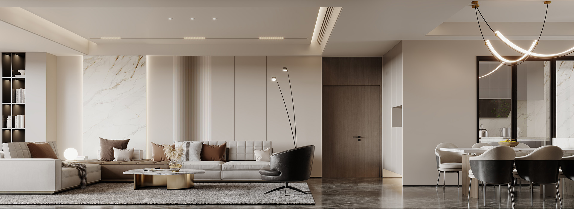 江御府裝修,意式極簡