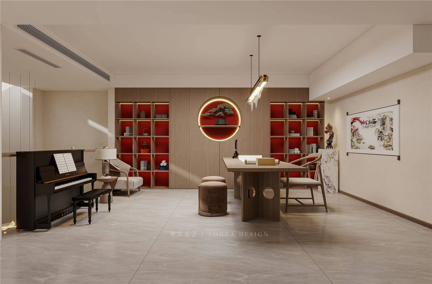 新城璞樾門第裝修,現代中式