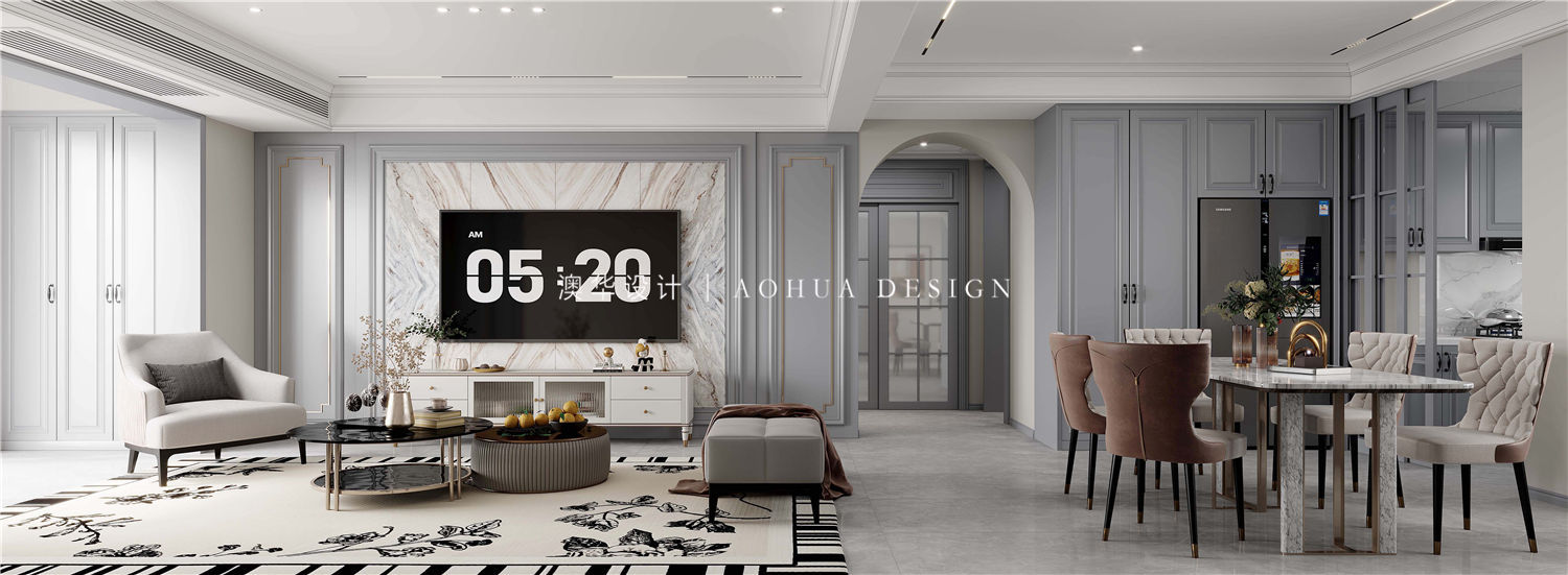 和昌森林湖裝修,法式輕奢風(fēng)格