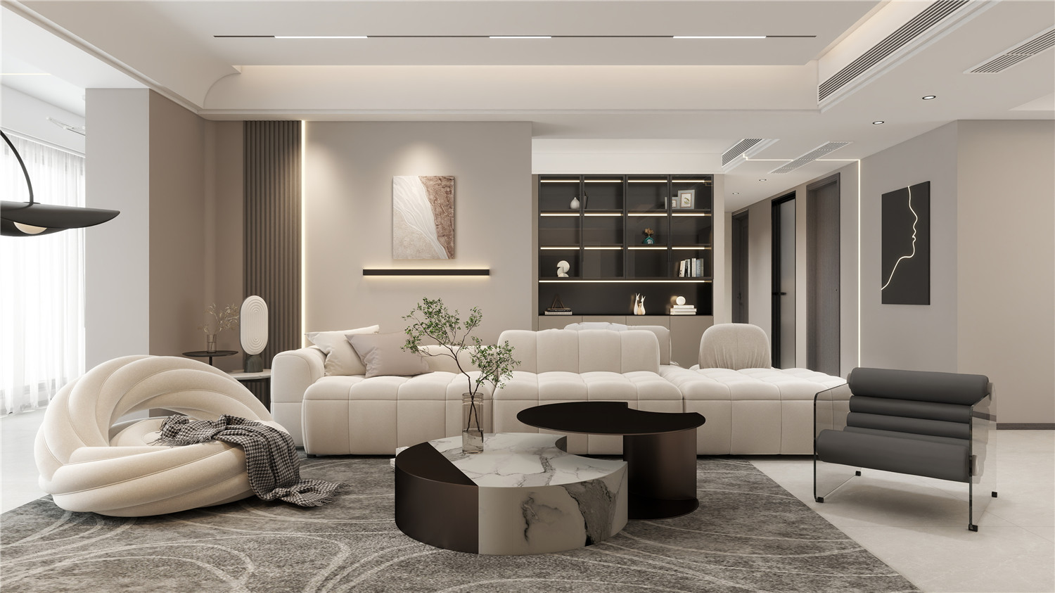 融創玖璽臺裝修,輕奢風