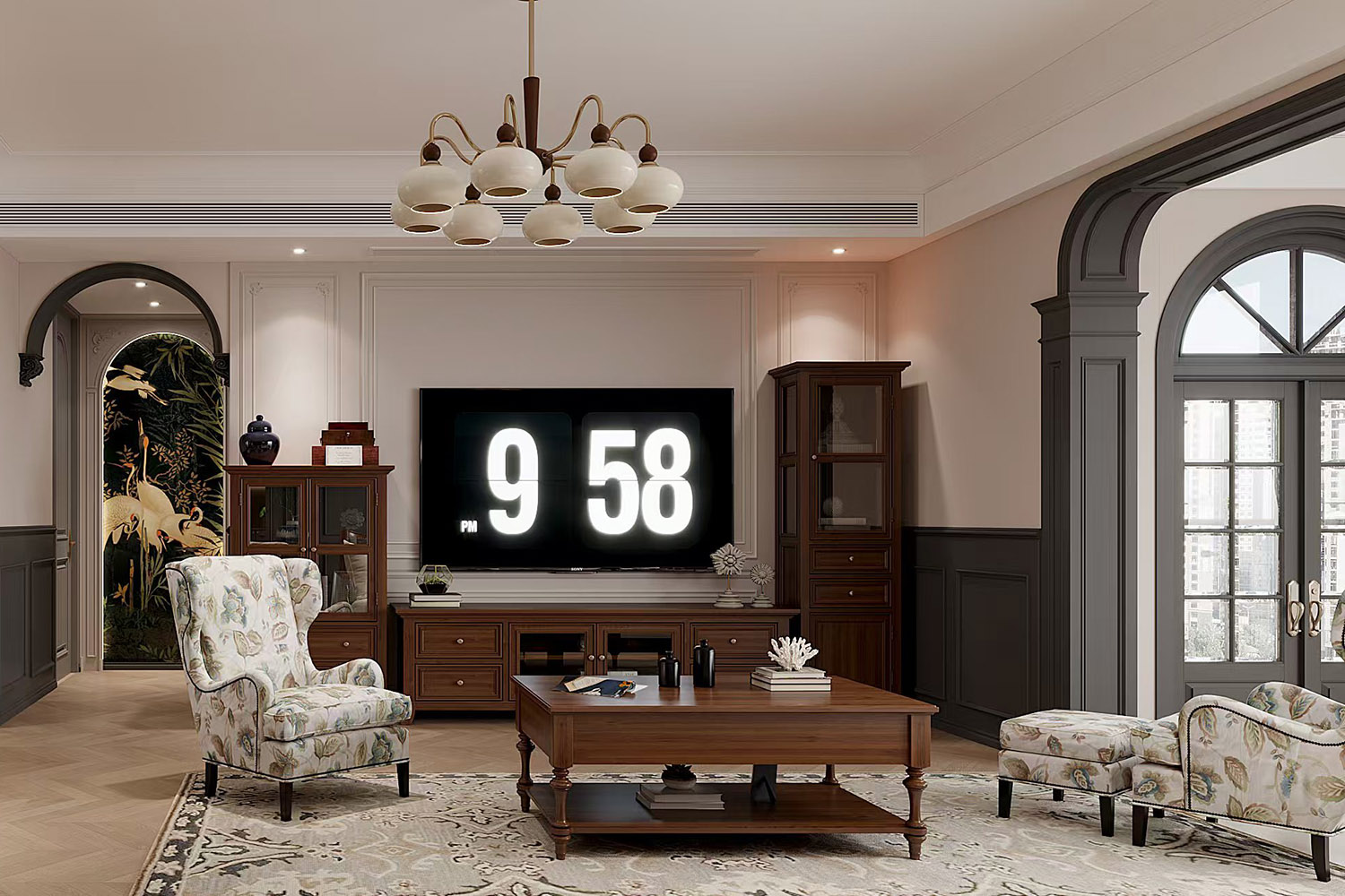 華僑城原岸裝修,美式風格