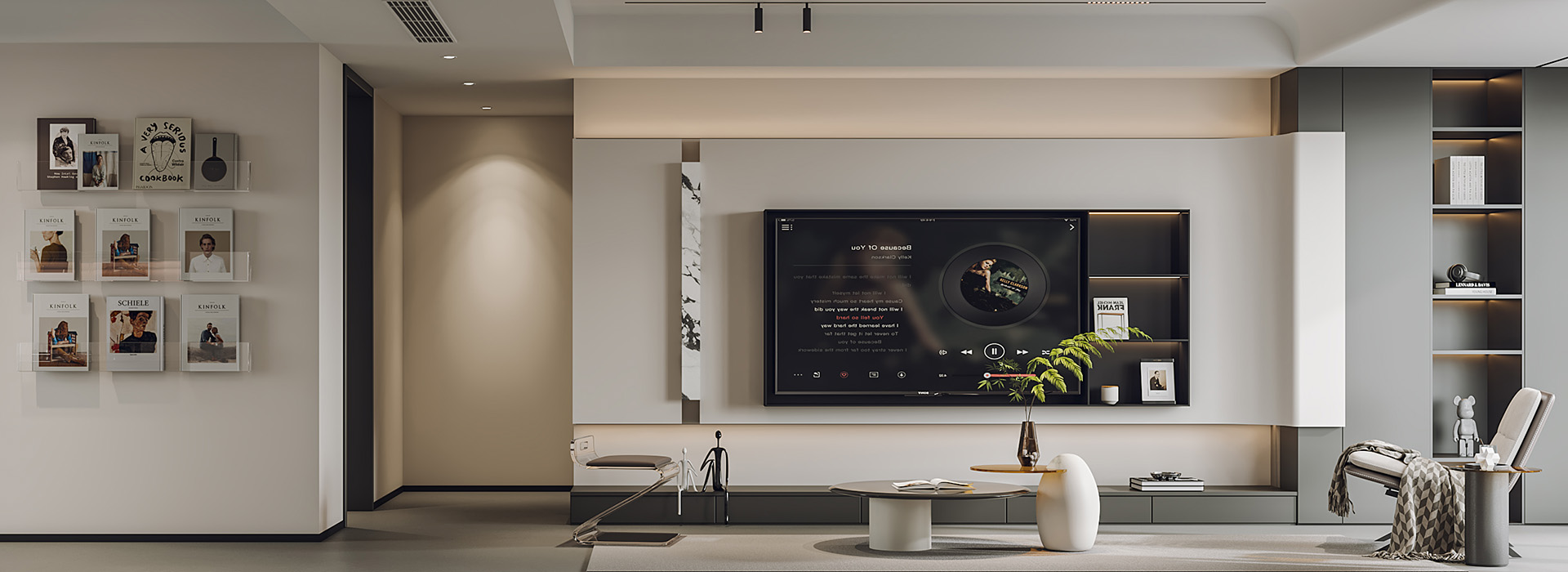 融僑華府裝修,現(xiàn)代黑白灰