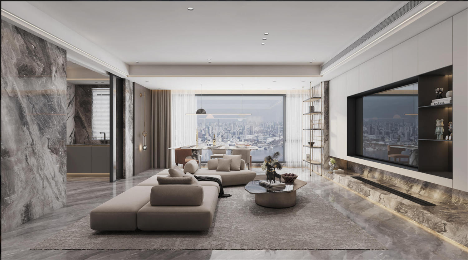 海珀濱江裝修,大平層裝修