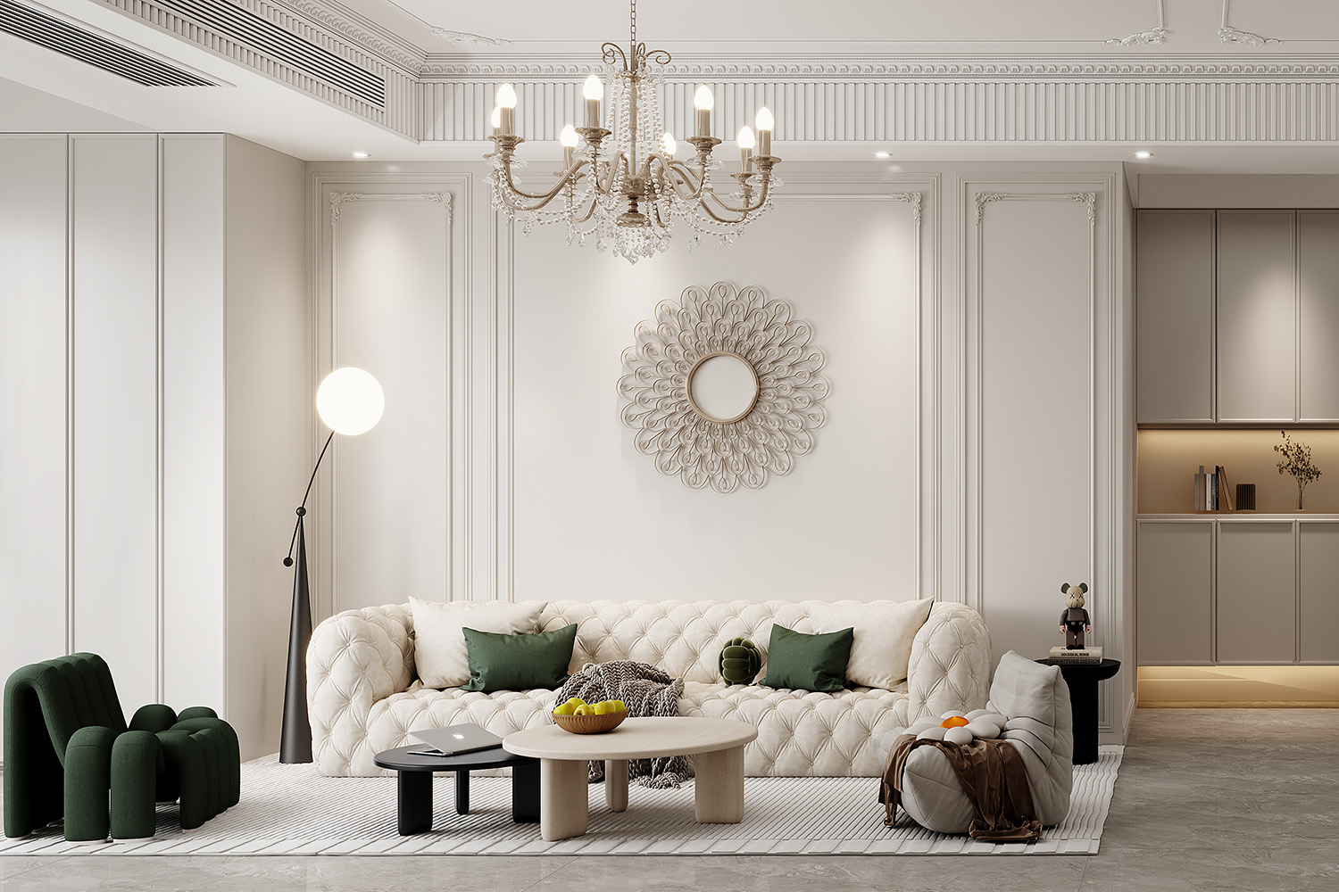 世茂十里星河裝修,法式輕奢風格