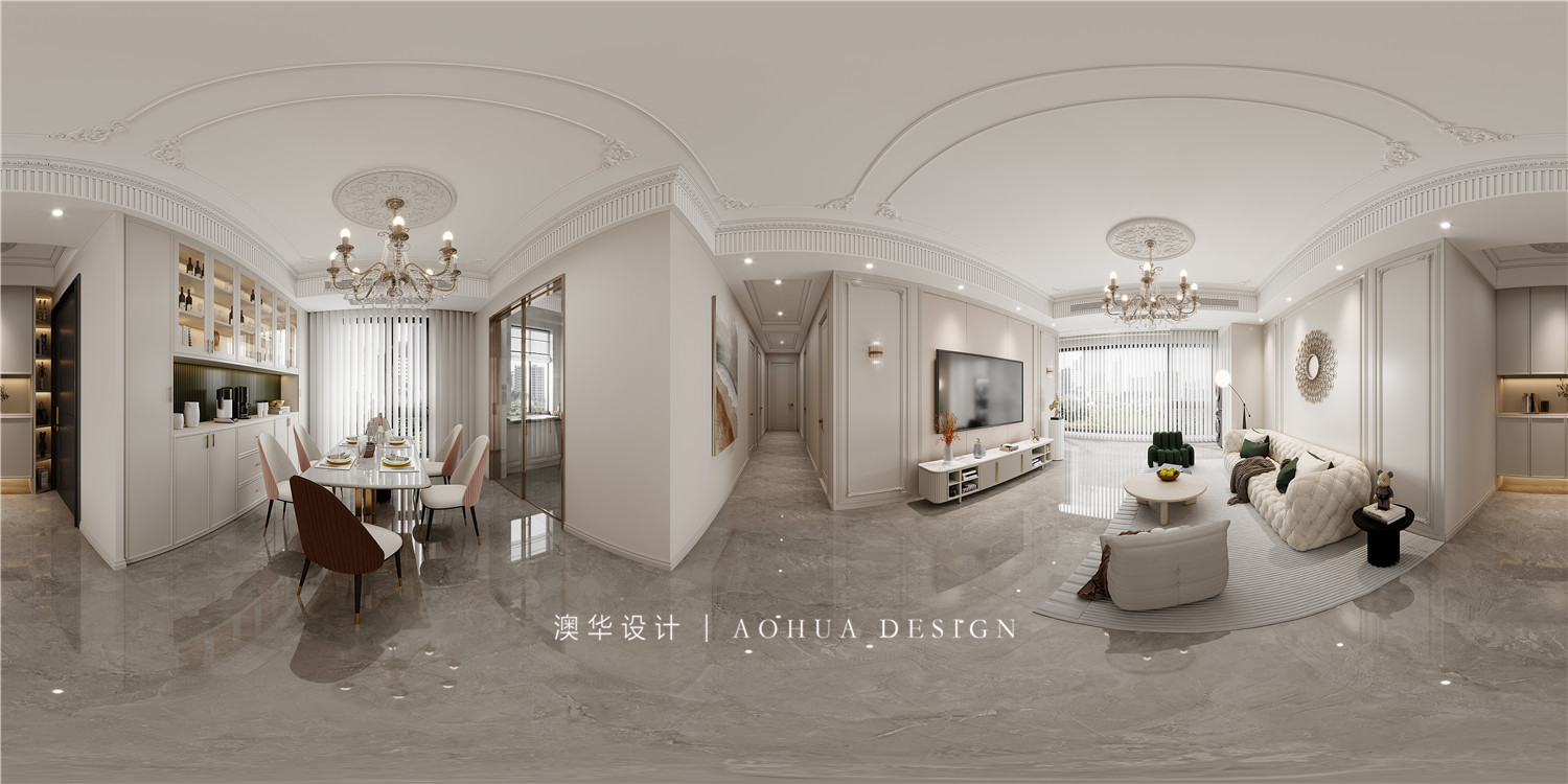 世茂十里星河裝修,法式輕奢風格