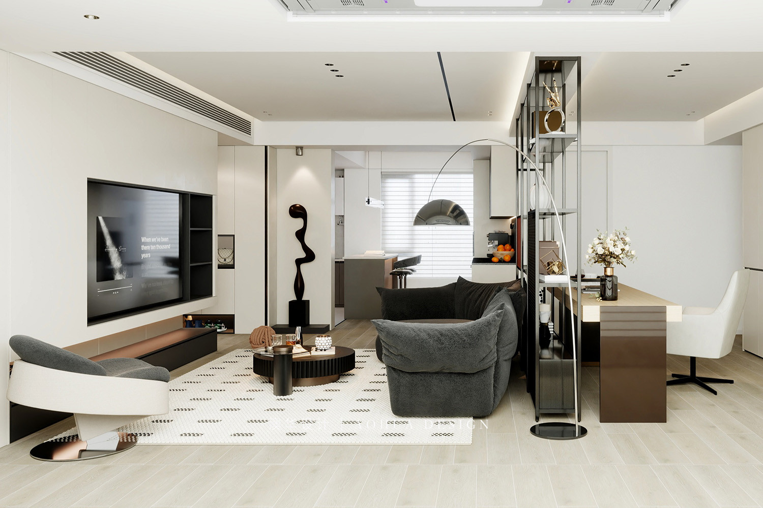 華發都薈天地裝修,現代風格裝修