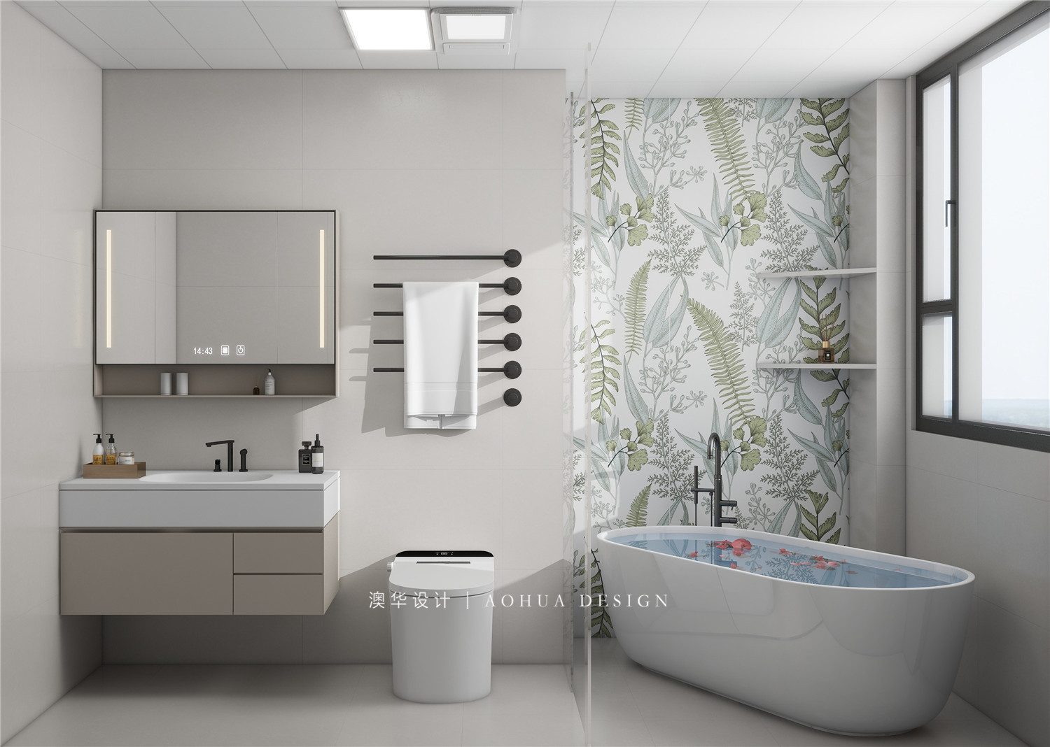 金輝世界城裝修,現(xiàn)代原木風格