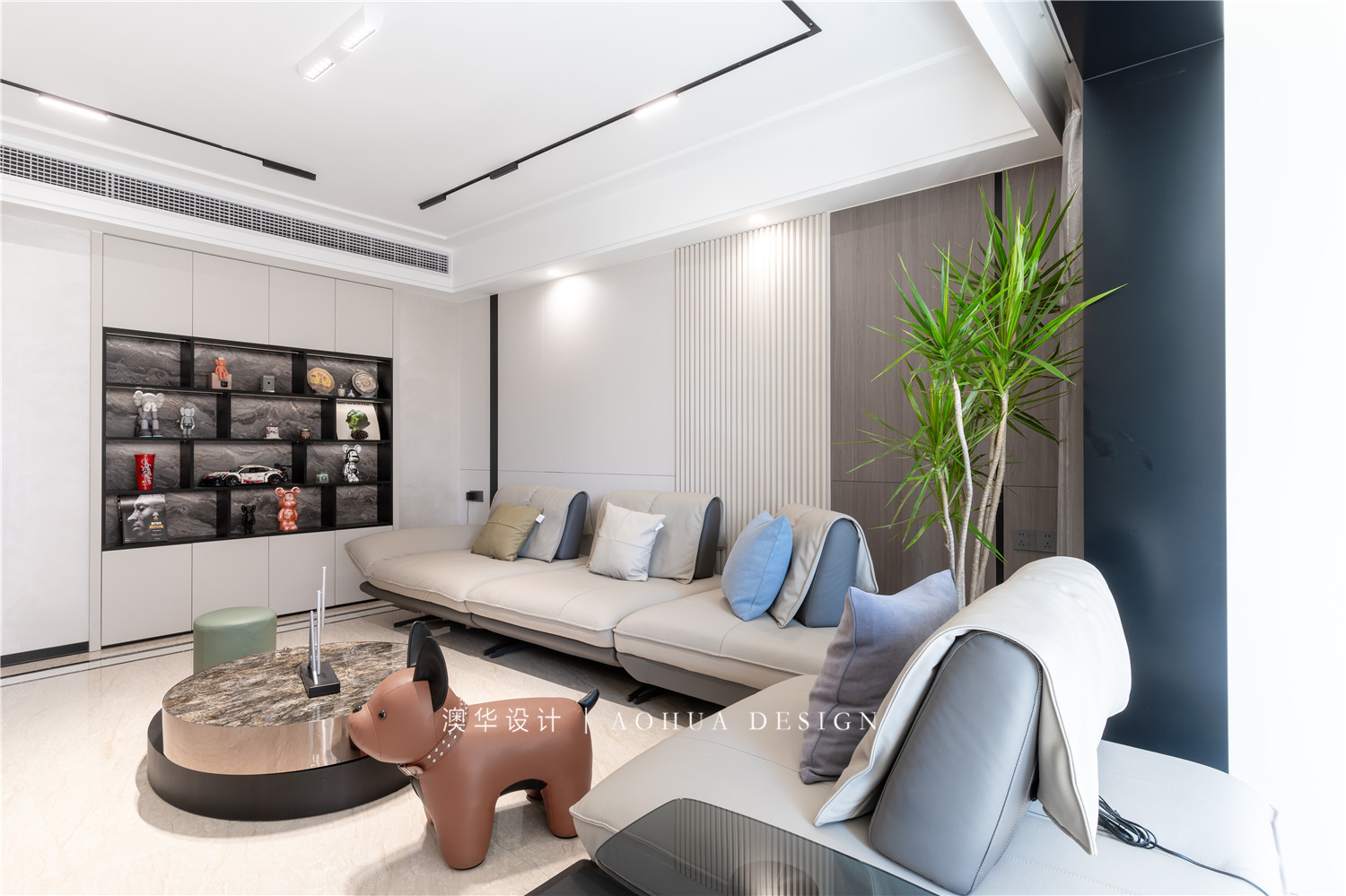 萬科漢口傳奇裝修,現代輕奢風格