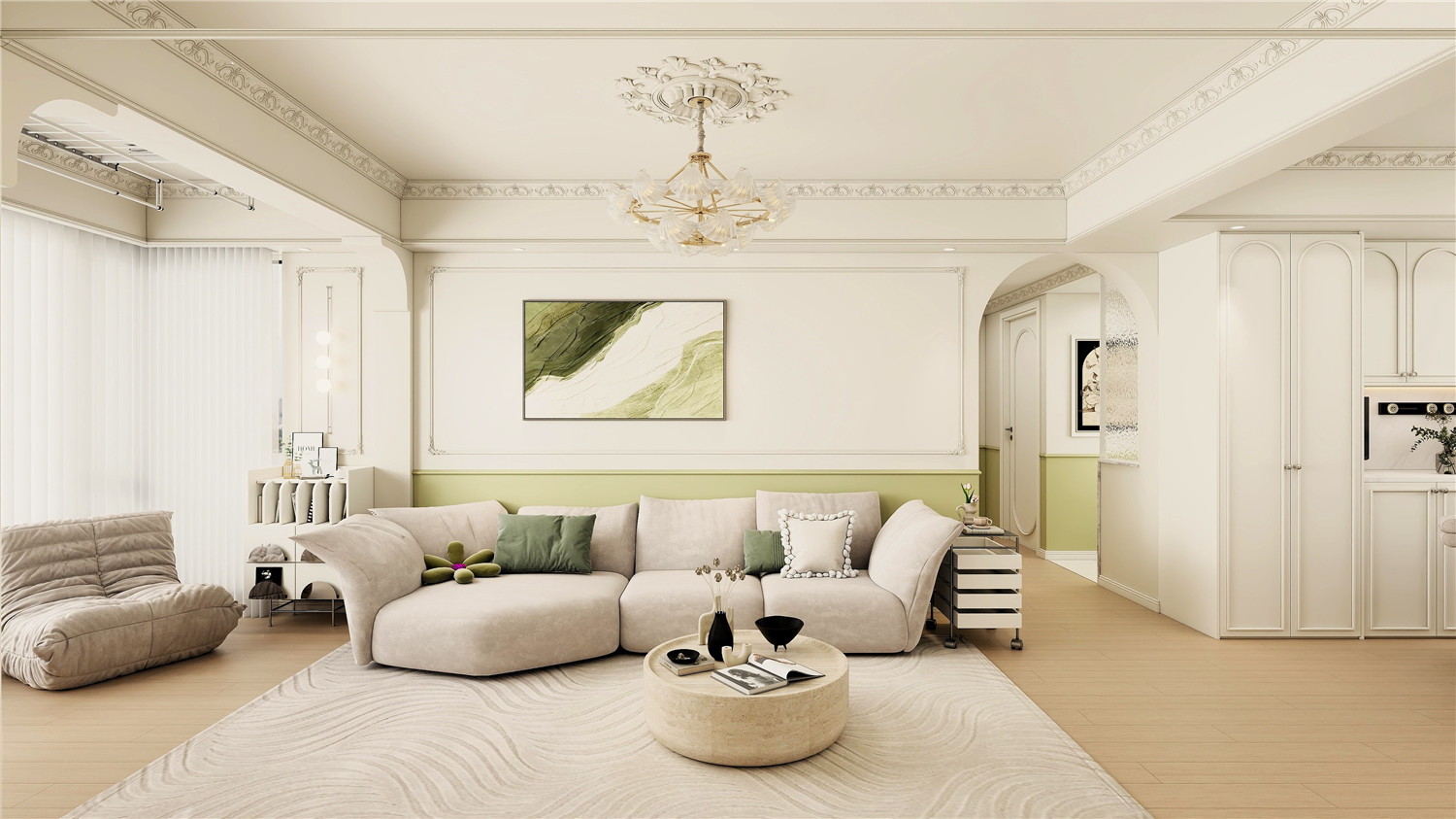 聯投驛園裝修,輕法式裝修