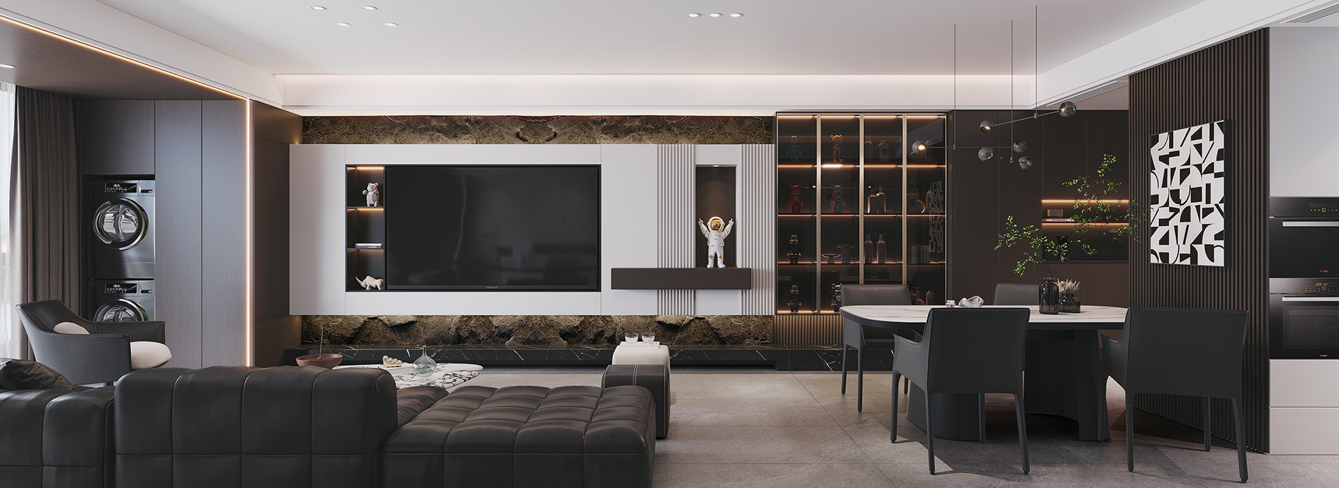 華僑城歡樂天際裝修,大平層裝修