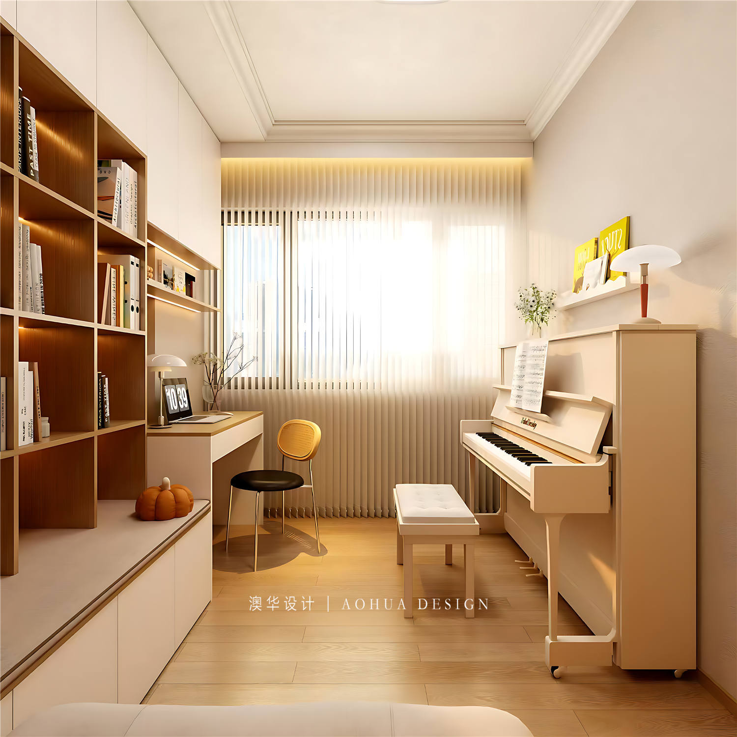 光谷悅城裝修,現(xiàn)代奶油風(fēng)格