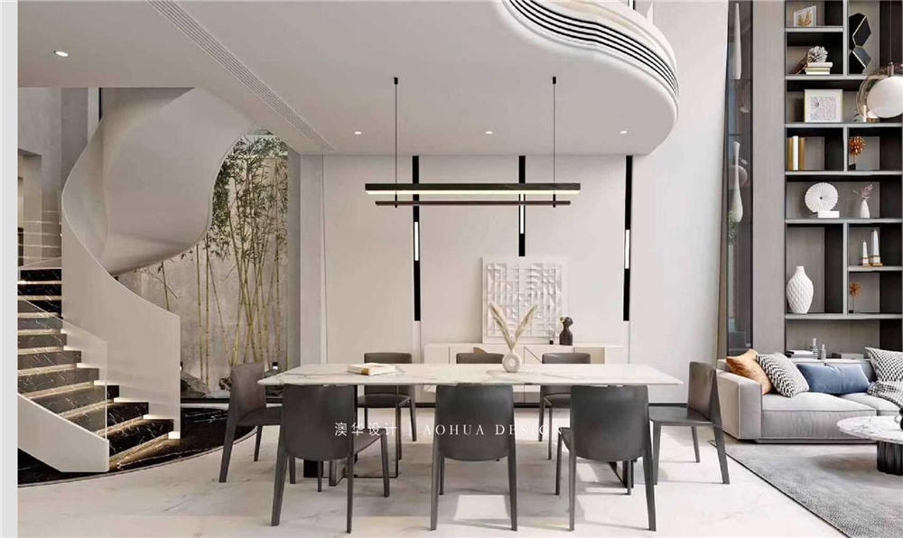 武漢別墅設(shè)計,現(xiàn)代輕奢風(fēng)格